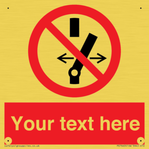 Custom prohibition Do not alter the state of the switch